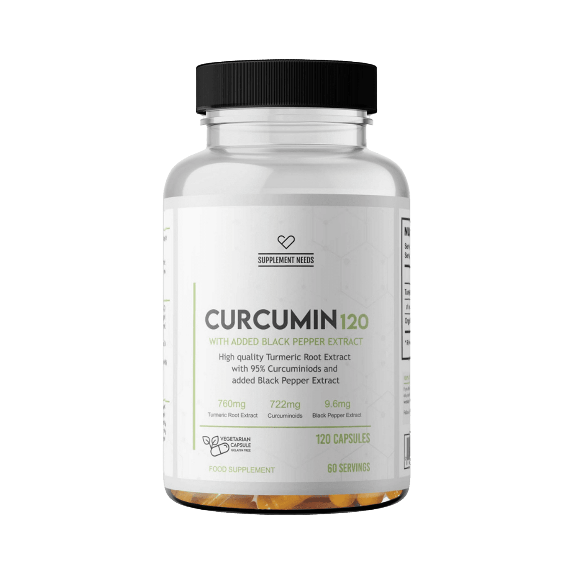 Curcumin & Black Pepper Extract 120 Caps