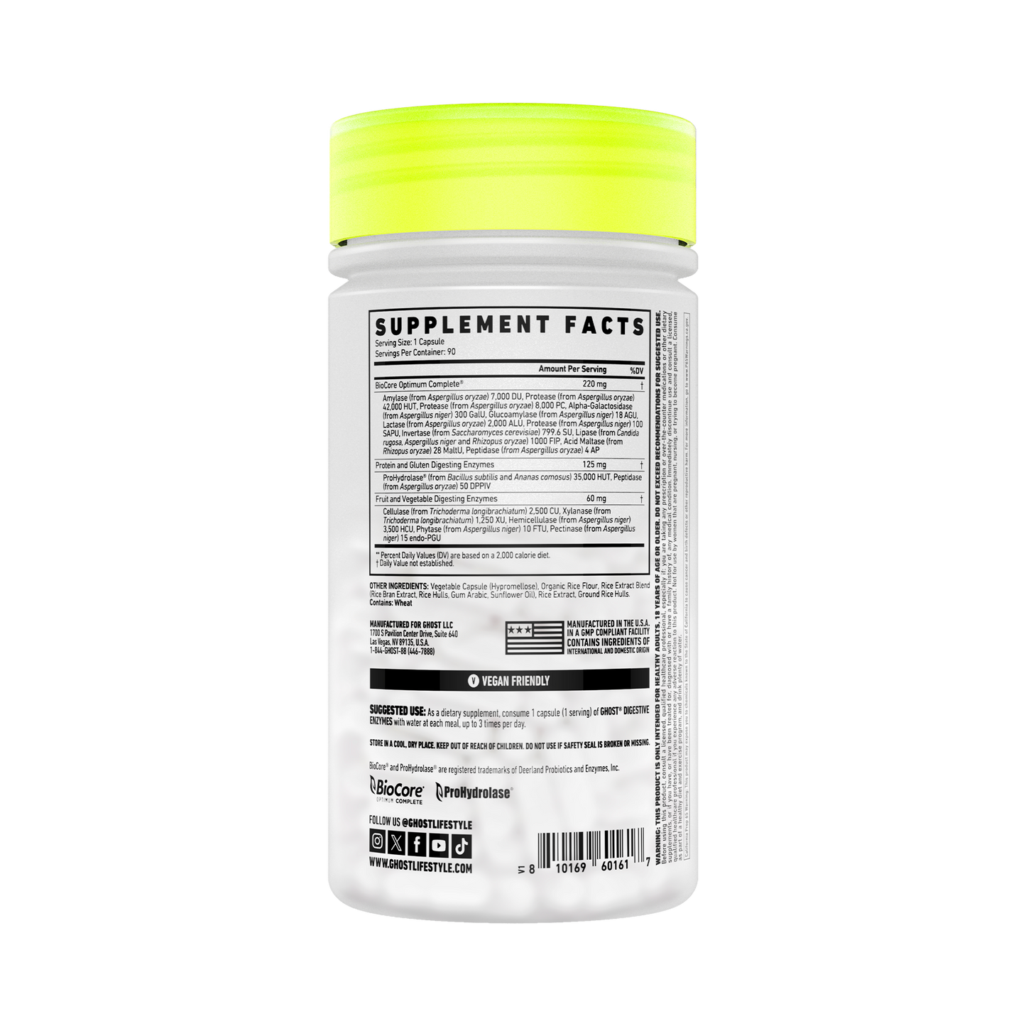 GHOST Basics Digestive Enzyme 90 Servings