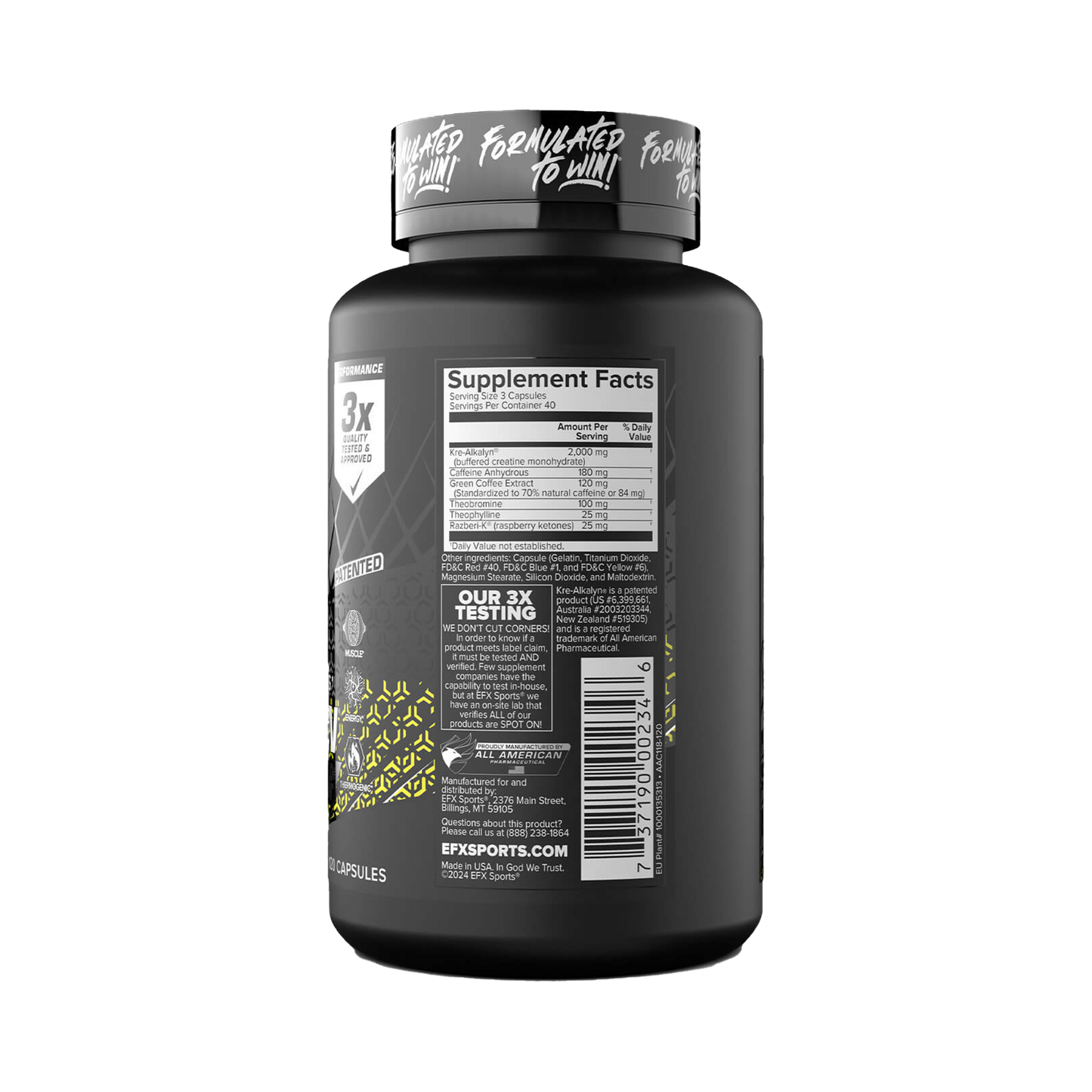 Kre Alkalyn Hardcore 120 Caps